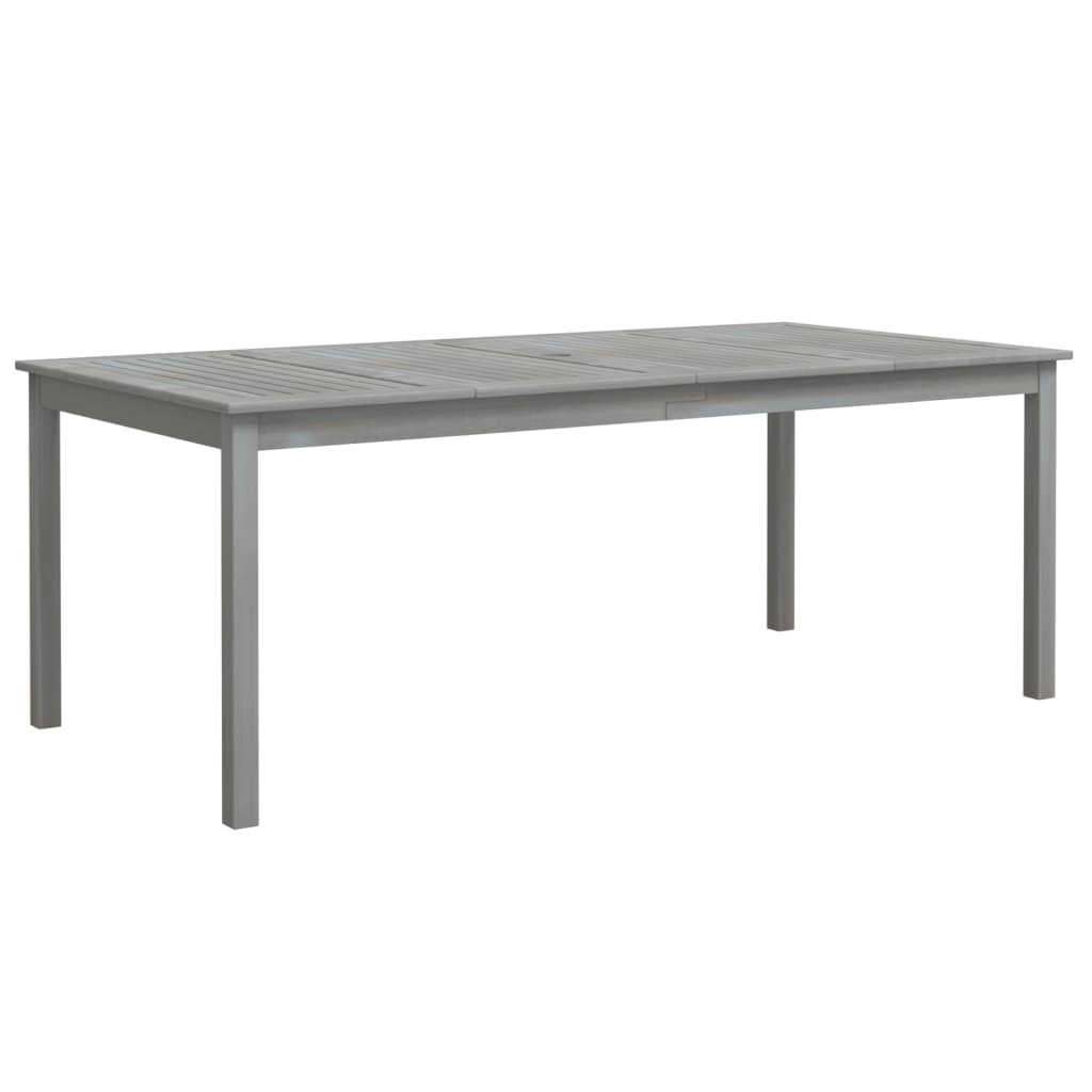 vidaXL 7-delige Tuinset massief acaciahout grijs