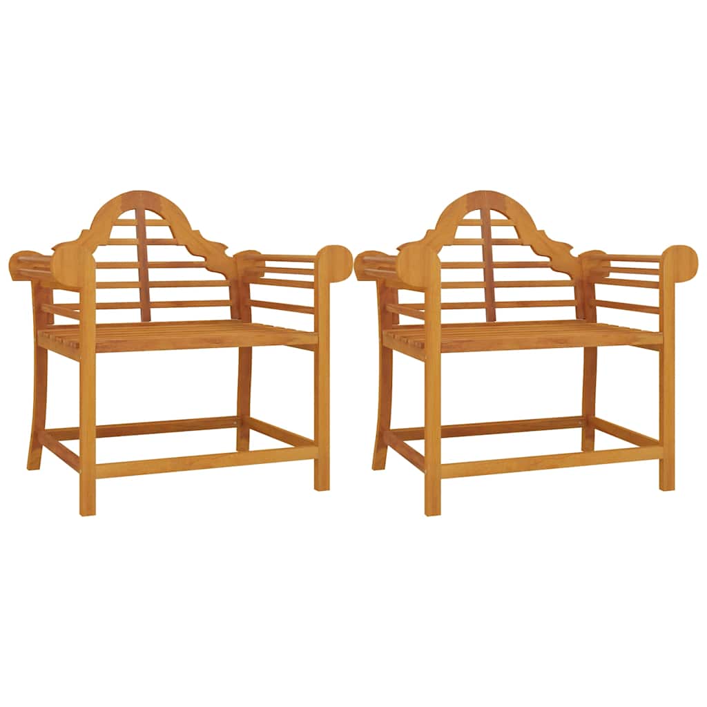 vidaXL Tuinstoelen 2 st 91x62x94 cm massif teakhout