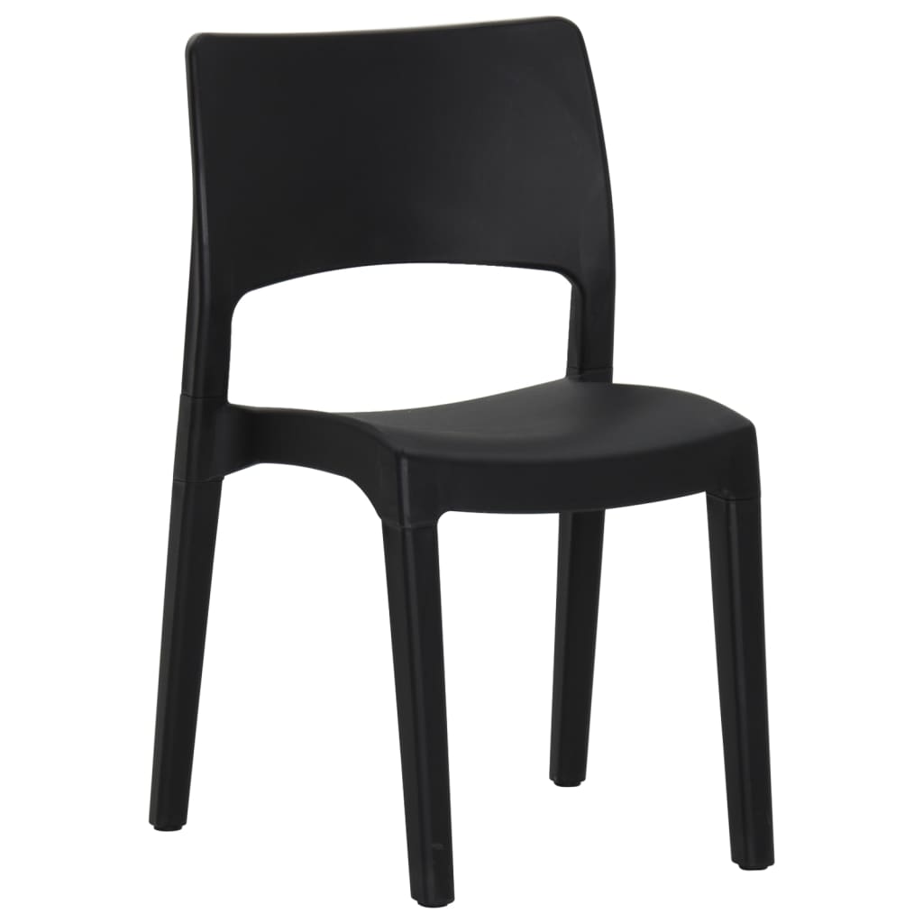 vidaXL Garden Chairs 2 pcs polypropylene anthracite