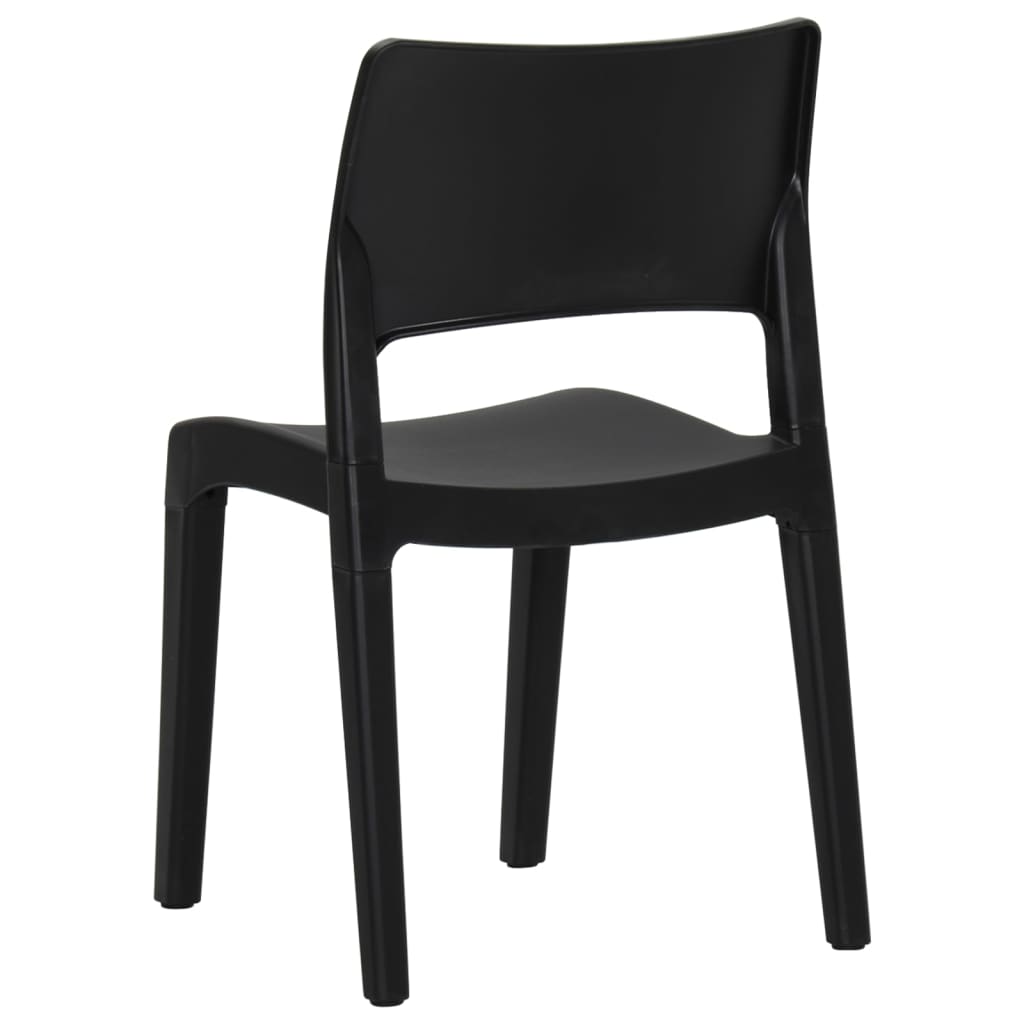 vidaXL Garden Chairs 2 pcs polypropylene anthracite