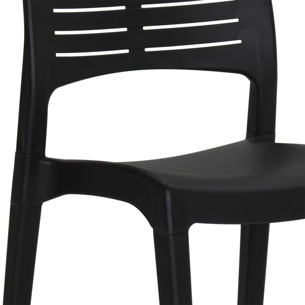 vidaXL Tuinstoelen 2 st polypropylène couleur antraciet