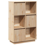 vidaXL Hoge kast 38x35x117 cm massief grenenhout