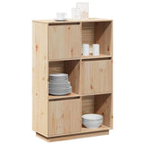 vidaXL Hoge kast 38x35x117 cm massief grenenhout