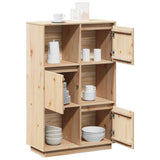 vidaXL Hoge kast 38x35x117 cm massief grenenhout