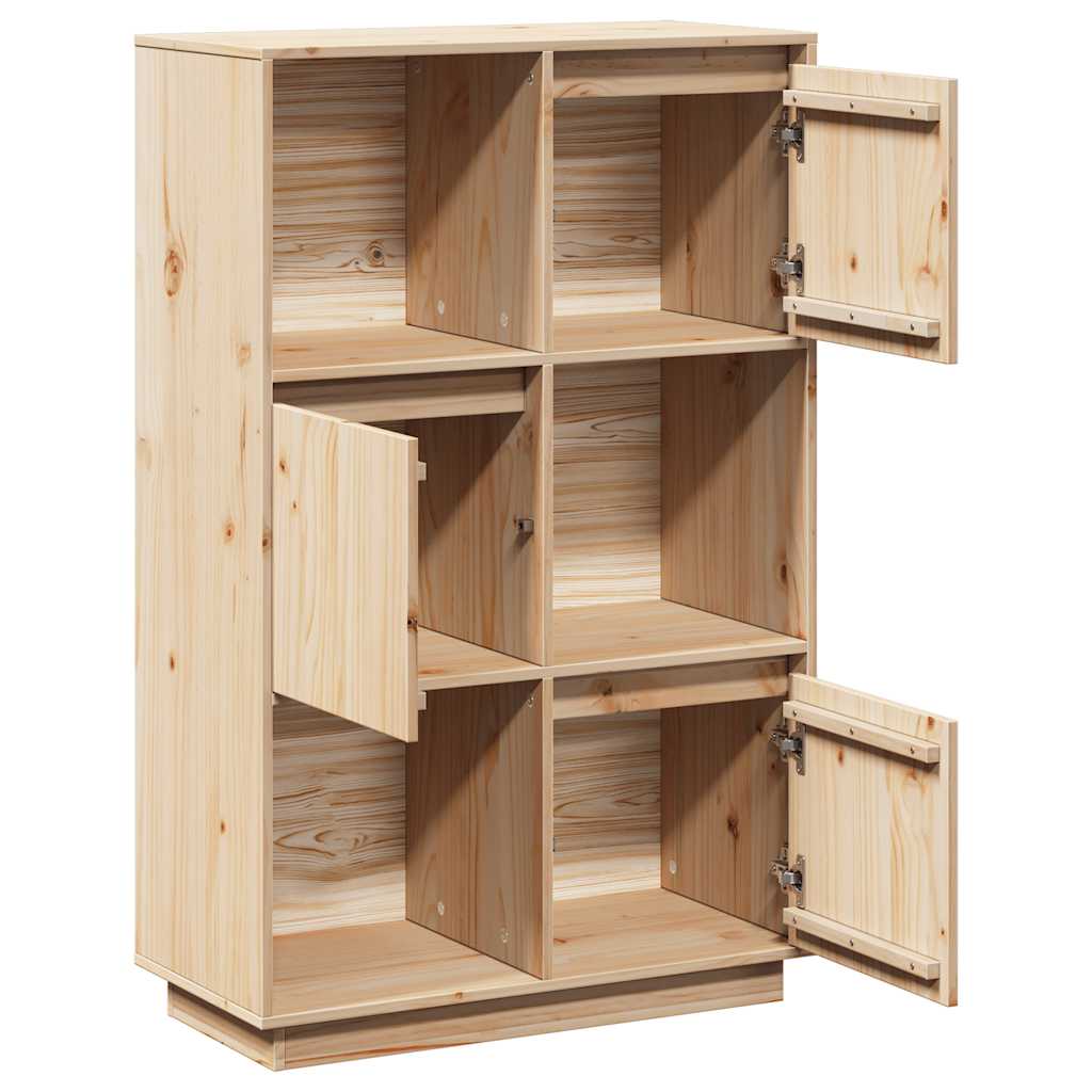 vidaXL Hoge kast 38x35x117 cm massief grenenhout
