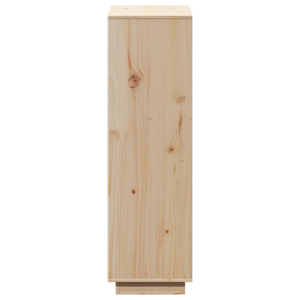 vidaXL Hoge kast 38x35x117 cm massief grenenhout