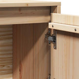 vidaXL Hoge kast 38x35x117 cm massief grenenhout