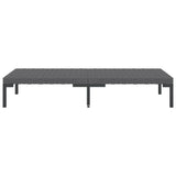 vidaXL 4-delige Loungeset met kussens poly rattan donkergrijs