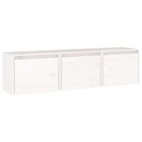 vidaXL TV Cabinets 3 pcs solid pine wood white