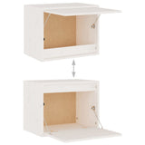 vidaXL TV Cabinets 3 pcs solid pine wood white