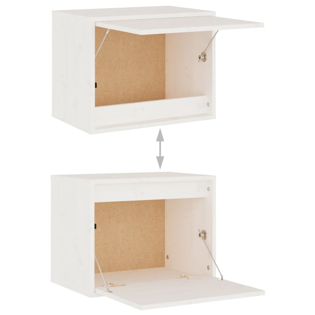 vidaXL TV Cabinets 4 pcs solid pine wood white