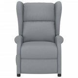 vidaXL Fauteuil elektrisch verstelbaar stof lichtgrijs