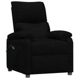 vidaXL Fauteuil verstelbaar elektrisch stof zwart