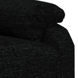 vidaXL Fauteuil verstelbaar elektrisch stof zwart