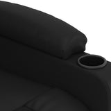 vidaXL Fauteuil elektrisch verstelbaar kunstleer zwart