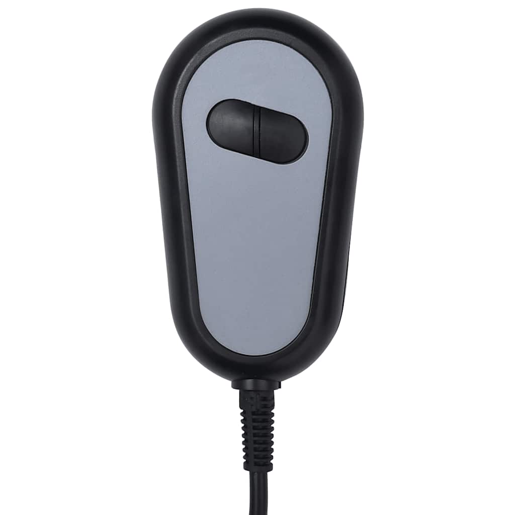 vidaXL Massagestoel elektrisch stof lichtgrijs