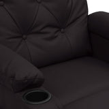 vidaXL Fauteuil elektrisch verstelbaar kunstleer zwart