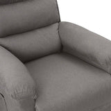 vidaXL Massagestoel elektrisch stof lichtgrijs