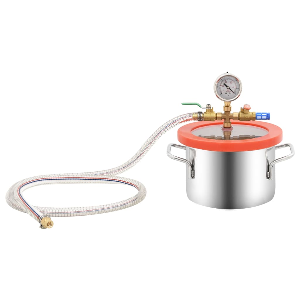 vidaXL Vacuum Chamber with 2-Stage Pump 3.7 L
