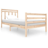vidaXL Bedframe massief hout 100x200 cm
