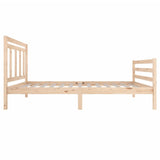 vidaXL Bedframe massief hout 100x200 cm