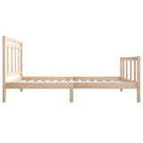 vidaXL Bedframe massief hout 75x190 cm