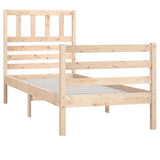 vidaXL Bedframe massief hout 75x190 cm
