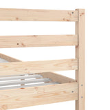 vidaXL Bedframe massief hout 75x190 cm