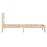 vidaXL Bed Frame Solid Wood 75x190 cm