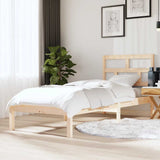 vidaXL Bed Frame Solid Wood 75x190 cm