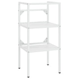 vidaXL Washbasin Frame with Integrated Sink Iron White