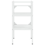 vidaXL Washbasin Frame with Integrated Sink Iron White