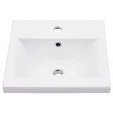 vidaXL Washbasin Frame with Integrated Sink Iron White