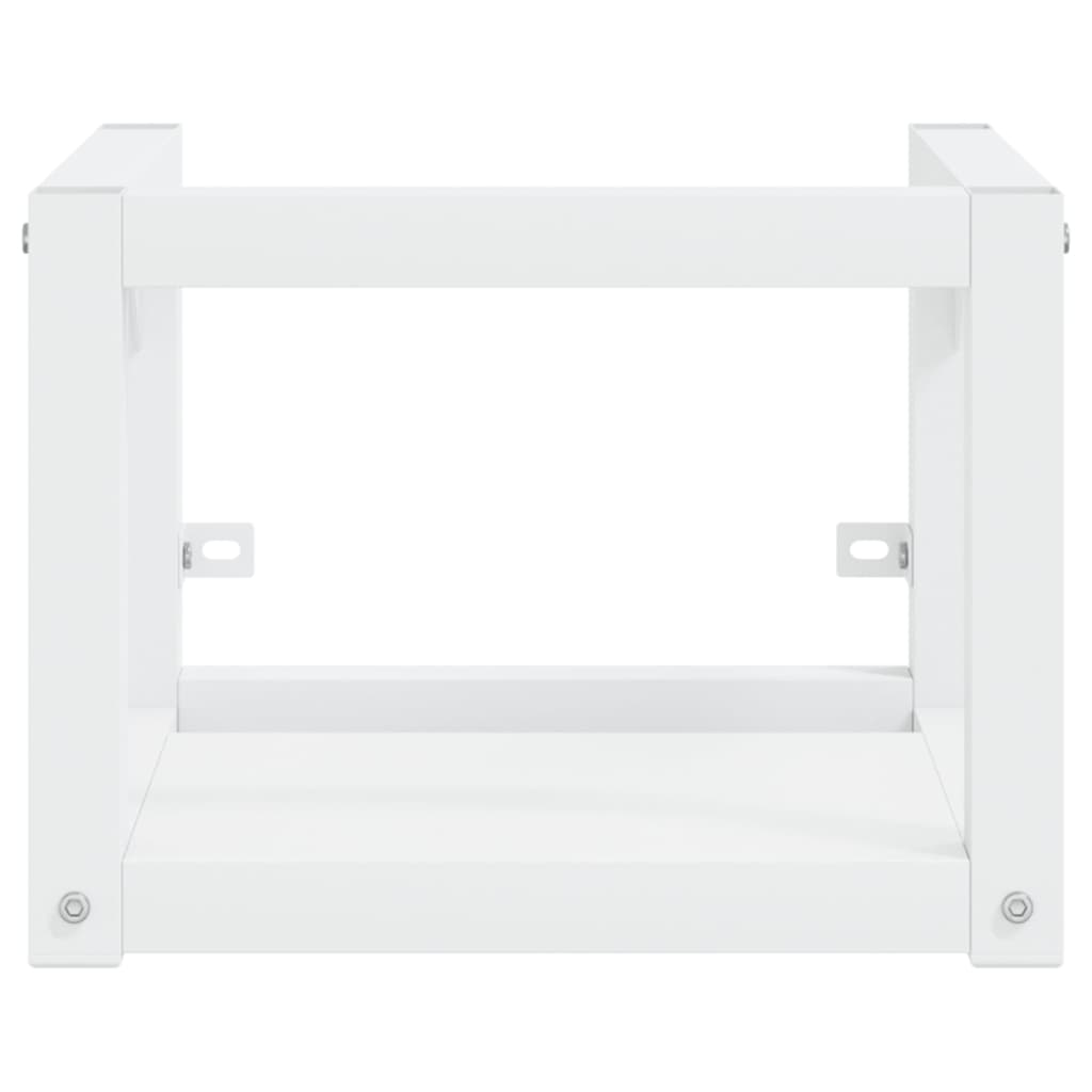 vidaXL Wastafelframe met inbouwwastafel ijzer wit