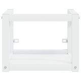 vidaXL Wastafelframe met inbouwwastafel ijzer wit