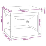 vidaXL Wastafelframe met inbouwwastafel ijzer wit