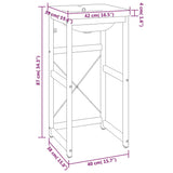 vidaXL Wastafelframe met inbouwwastafel ijzer wit