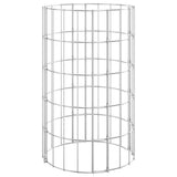 vidaXL Gabion Planters 3 pcs Round Raised Ø30x50 cm Steel