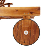 vidaXL Sun Lounger Set with Table Solid Acacia Wood