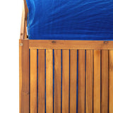 vidaXL Opbergbox met latwerk 99x50x160 cm massief acaciahout
