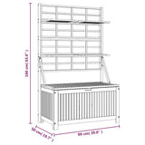 vidaXL Opbergbox met latwerk 99x50x160 cm massief acaciahout