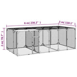 vidaXL Kippenhok 200x400x200 cm geïmpregneerd massief grenenhout