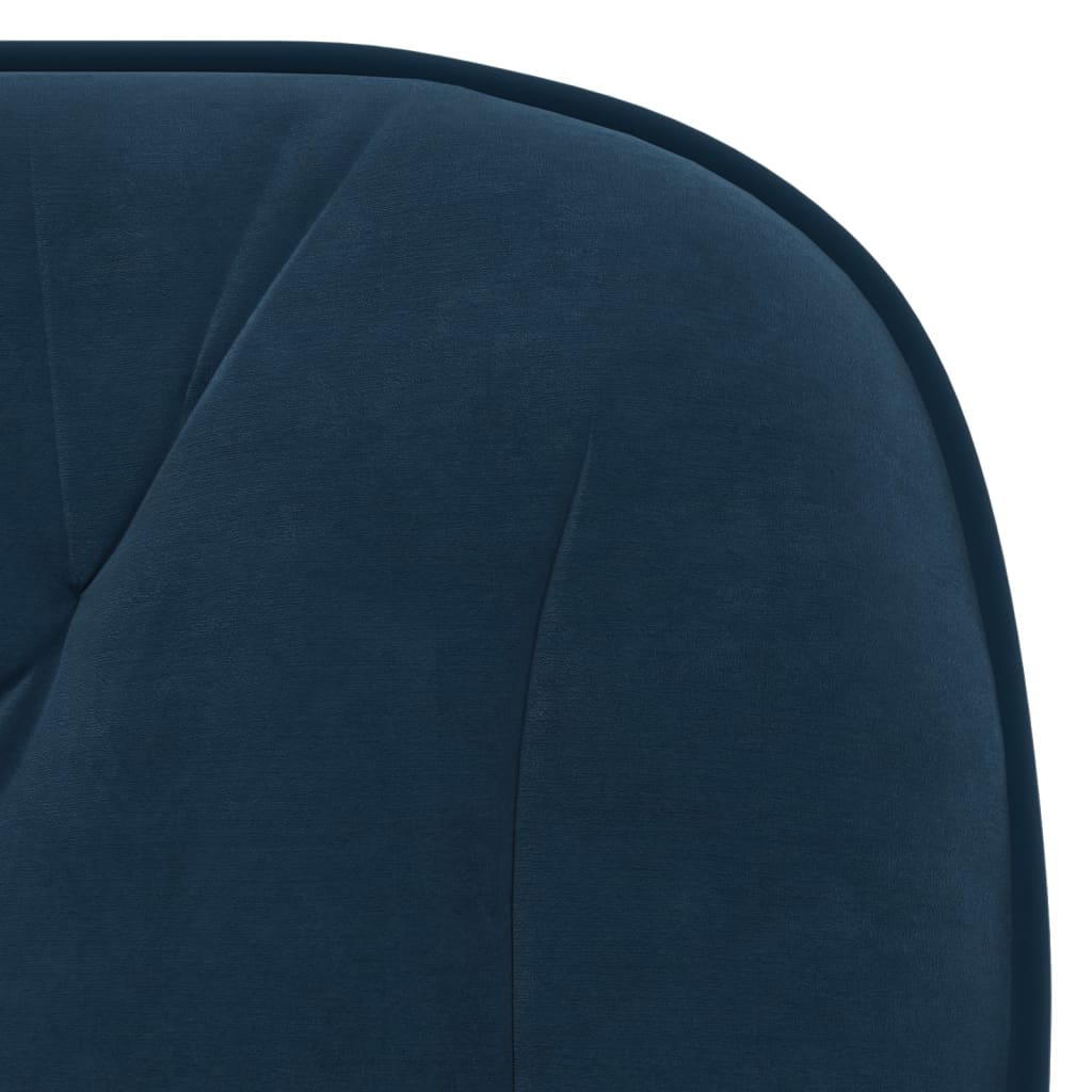 vidaXL Eetkamerstoelen draaibaar 2 st fluweel blauw
