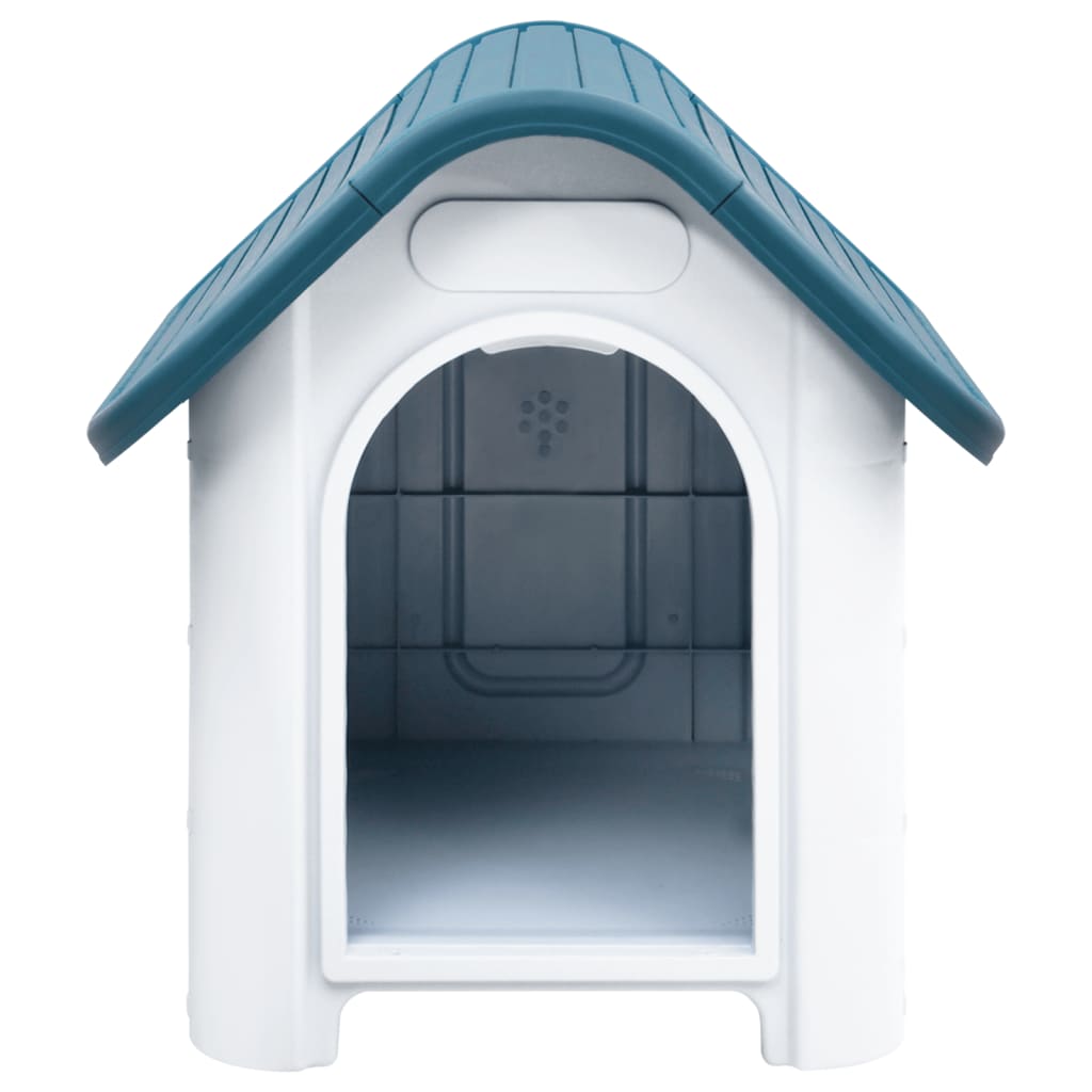 vidaXL Dog Kennel 59x75x66 cm polypropylene blue