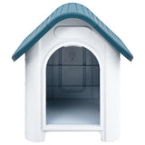 vidaXL Dog Kennel 59x75x66 cm polypropylene blue