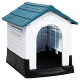 vidaXL Dog Kennel 57x68x66 cm polypropylene blue