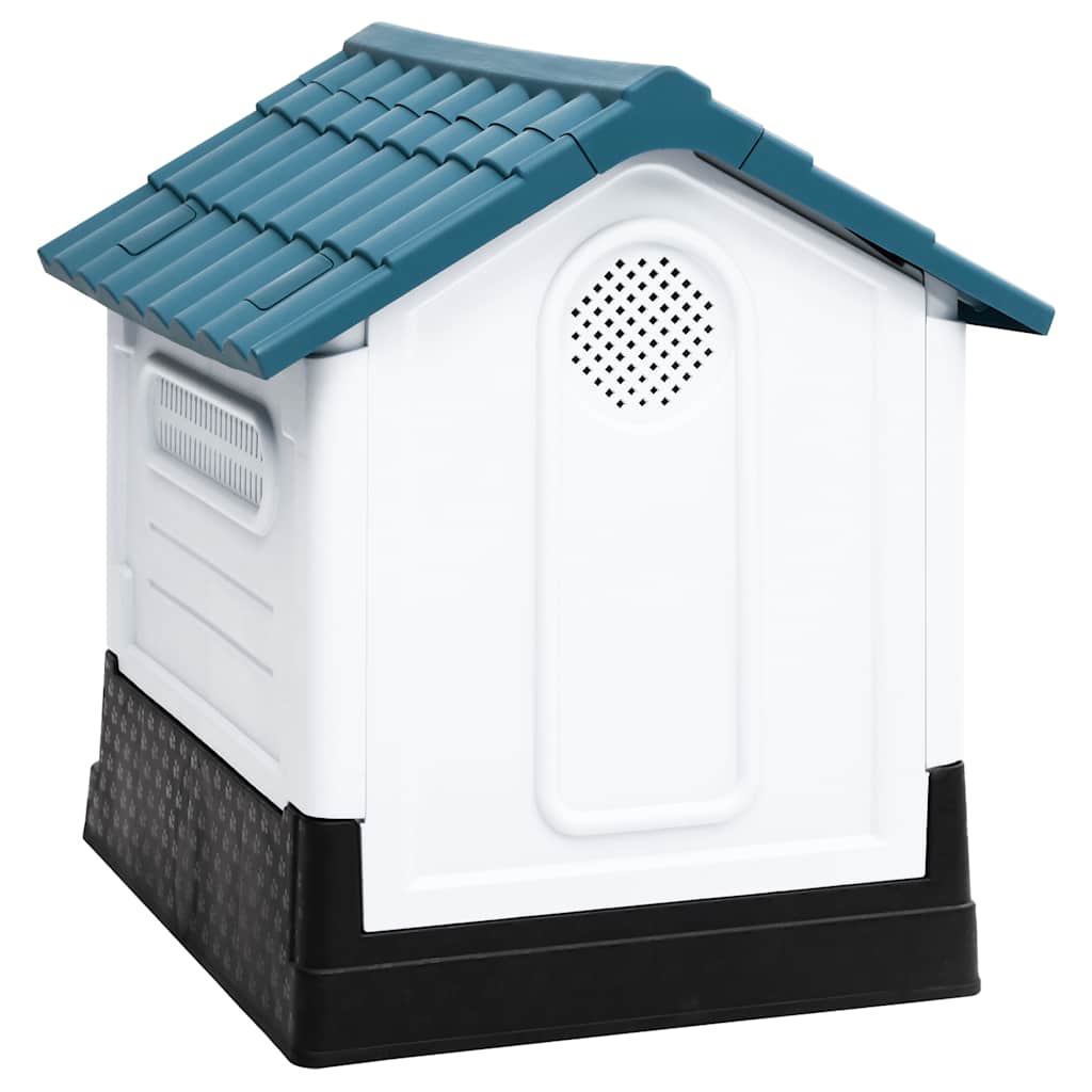 vidaXL Dog Kennel 57x68x66 cm polypropylene blue