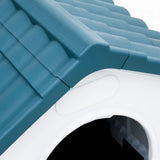 vidaXL Dog Kennel 57x68x66 cm polypropylene blue