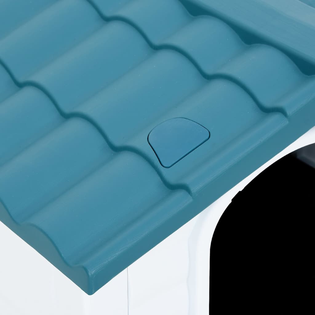 vidaXL Dog Kennel 90.5x68x66 cm polypropylene blue