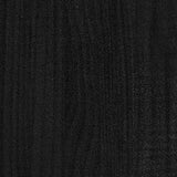 vidaXL Bed frame solid wood black 75x190 cm